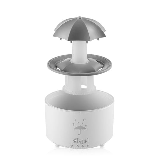 (Kopya) Rotating umbrella water droplet humidifier household heavy fog desktop rainbow lights remote control aromatherapy machine